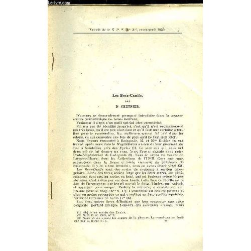 Les Becs Canifs - Extrait De La S.P.F. N°3-4 Mars Avril 1950.