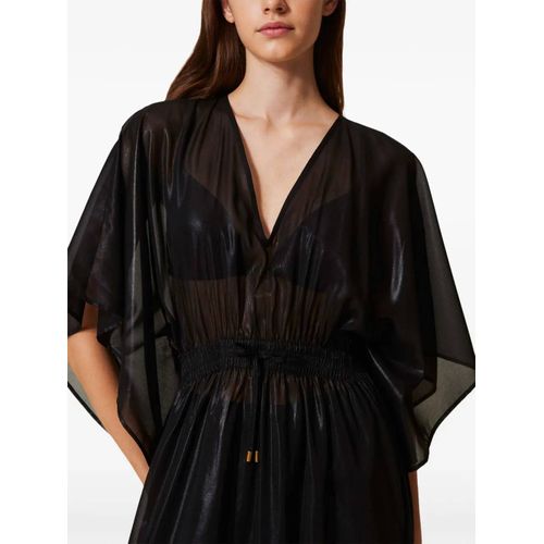 Twinset Robe-Caftan À Effet De Transparence - Noir