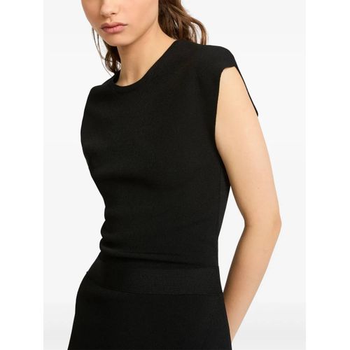 Yves Salomon Robe Portefeuille En Maille - Noir