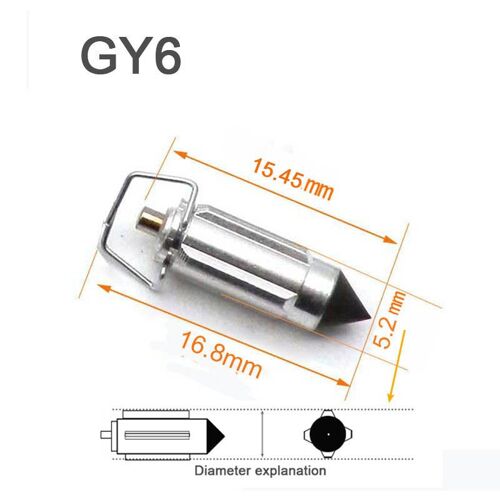 For Gy6 Valve De Carburateur Grossière Pour Suzuki Honda Mikuni Keihin, Pièce De Réparation Pour Pz26, Pz27, Pz30, Pz19, Cg125, Dean 6, 50, 125cc, Gn125, 4 Pièces Nipseyteko®