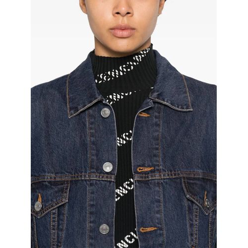 Balenciaga Veste Hourglass - Bleu