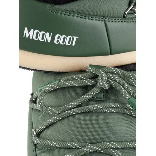 Moon Boot Bottes Matelassées À Lacets - Vert