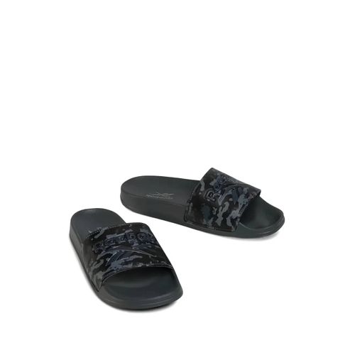 Reebok Claquettes À Imprimé Camouflage - Noir