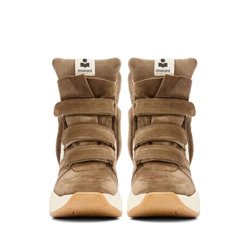 Isabel Marant Baskets Montantes Balskee En Daim À Semelle Compensée - Marron