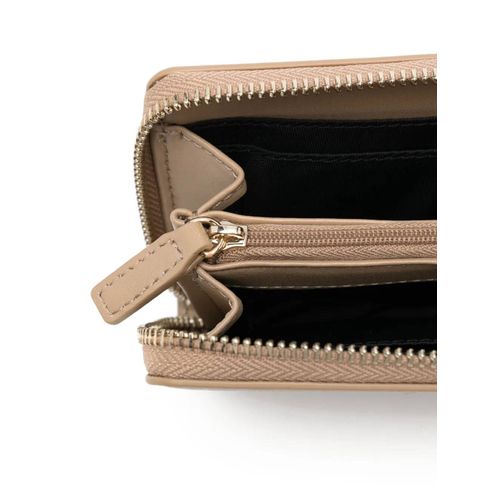 Lacoste portefeuille à fermeture zippée - Tons neutres