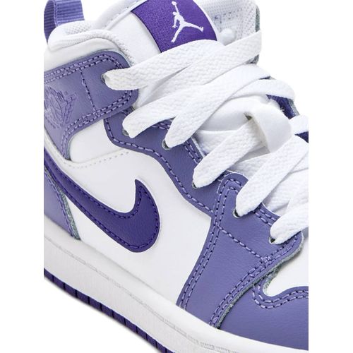 Nike Kids Baskets Montantes Jordan 1 Mid - Violet