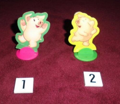 1 Pion Cartonné Pour Jeu La Chanson Des Petits Cochons
