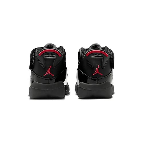 Jordan Kids Baskets En Cuir Verni - Noir