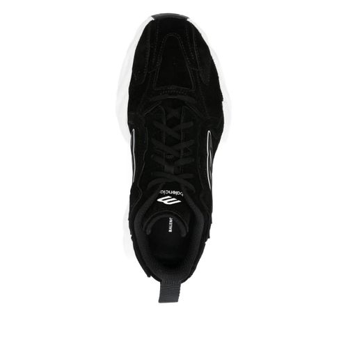 Balenciaga Baskets Monday En Cuir - Noir