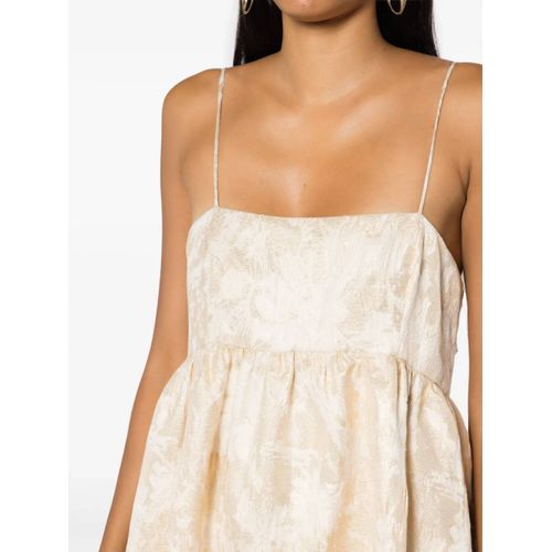 Lethicia Bronstein Robe Bobbie À Fleurs En Jacquard - Jaune