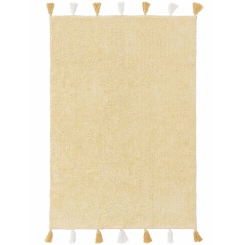 Tapis Lavables Pour Enfants Malu Jaune 120x170 Cm - Tapis Pour Chambre D'enfants/Bébé