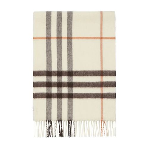 Burberry Foulard À Carreaux - Blanc