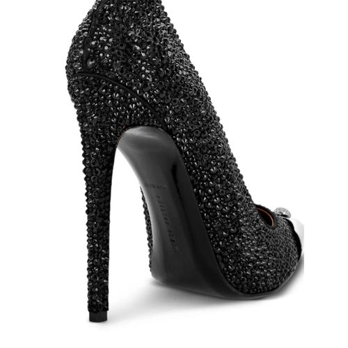 Philipp Plein Escarpins Mix Strass - Noir