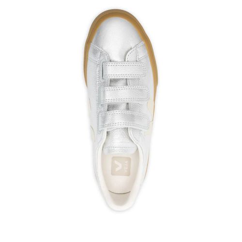 Veja Baskets Recife En Cuir - Argent