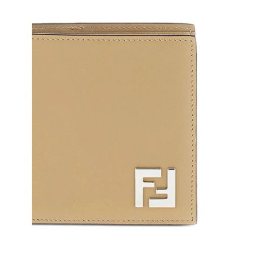 FENDI portefeuille en cuir à logo FF - Tons neutres