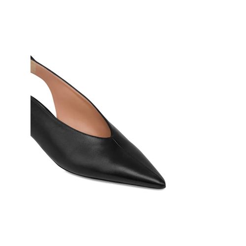 Alberta Ferretti Escarpins En Cuir À Bout Pointu - Noir