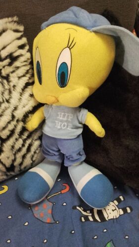 Peluche Geante Titi (De Titi Et Grosminet) "Titi Rappeur Hip Hop Avec Sa Casquette Sur Le Cote"