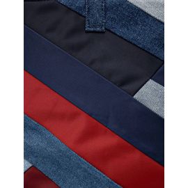 Desigual sac cabas à design patchwork - Bleu