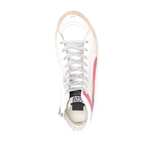 Golden Goose Baskets Montantes Slide - Blanc