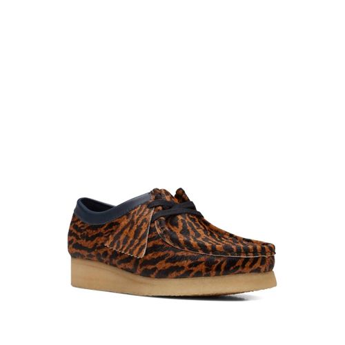 Clarks Originals Mocassins Wallabee À Effet Écaille De Tortue - Marron