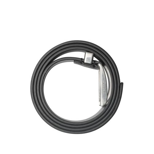 Burberry Ceinture En Cuir À Carreaux Gravés - Noir