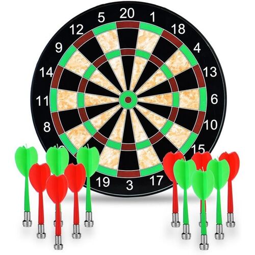 Cible de Fléchettes Magnétiques Champion Tournoi Dartboard Disque de Fléchettes 17 Pouces
