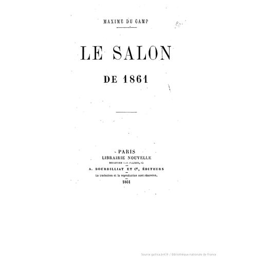 Le Salon De 1861 Nouvelle