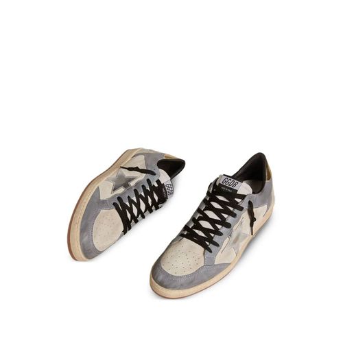 Golden Goose Baskets Ball Star En Cuir - Gris