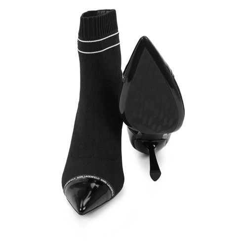 Karl Lagerfeld Bottines Pandara Signia 95 Mm - Noir