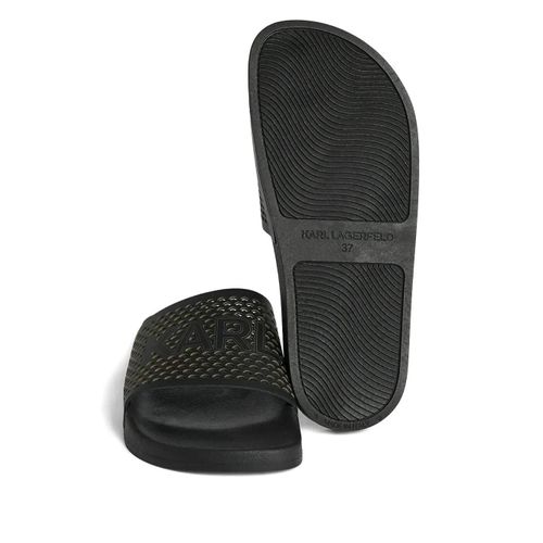 Karl Lagerfeld Sandales En Cuir - Noir