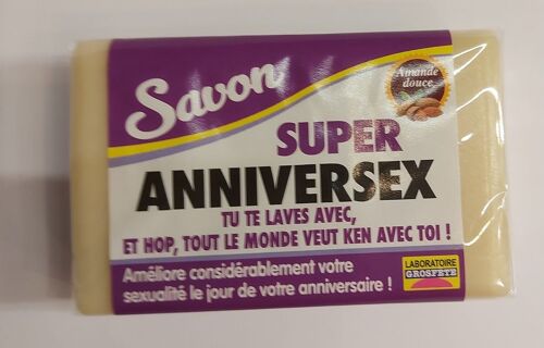 Lot de 3 savons Humoristique Anniversex
