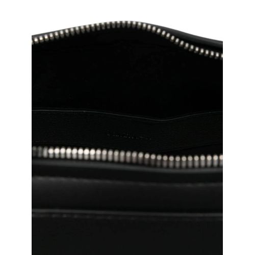 Calvin Klein porte-documents en cuir - Noir