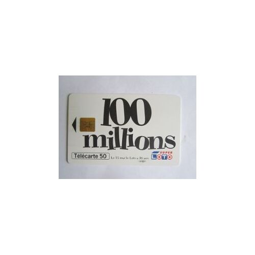 Télécarte 100 Millions Super Loto 50u