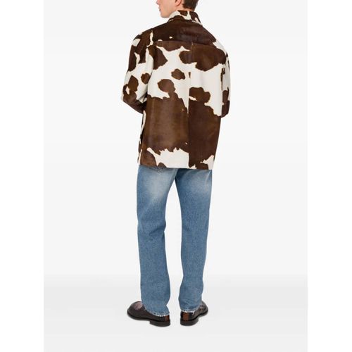 Moschino Veste À Imprimé Animalier - Marron