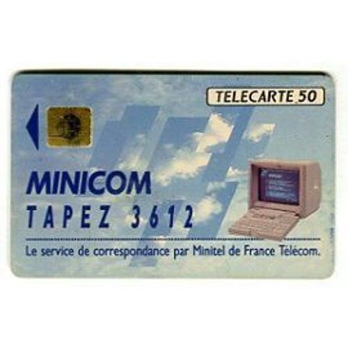 Télécarte Minicom Tapez 3612 50u