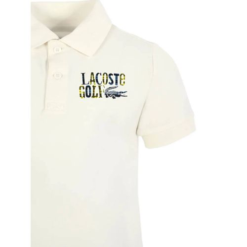 Lacoste Kids Polo À Imprimé Golf - Tons Neutres
