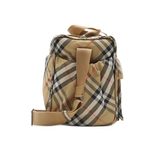 Burberry Kids Sac À Langer À Carreaux - Tons Neutres