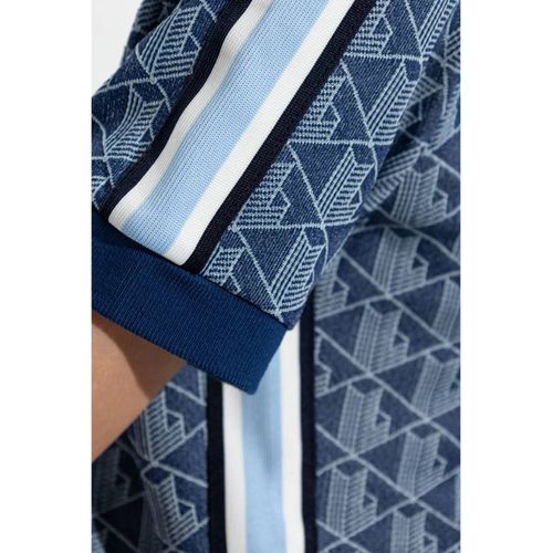 Lacoste Robe-Polo À Motif Monogrammé En Jacquard - Bleu