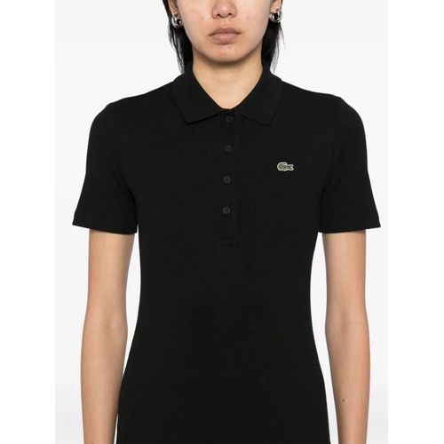 Lacoste Robe-Polo Froncée - Noir