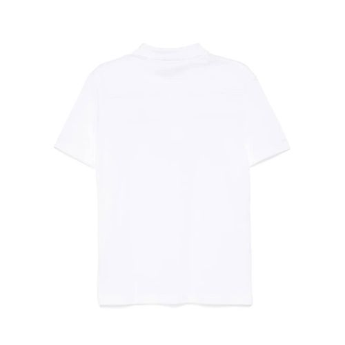 Lacoste Polo Logo Trim - Blanc