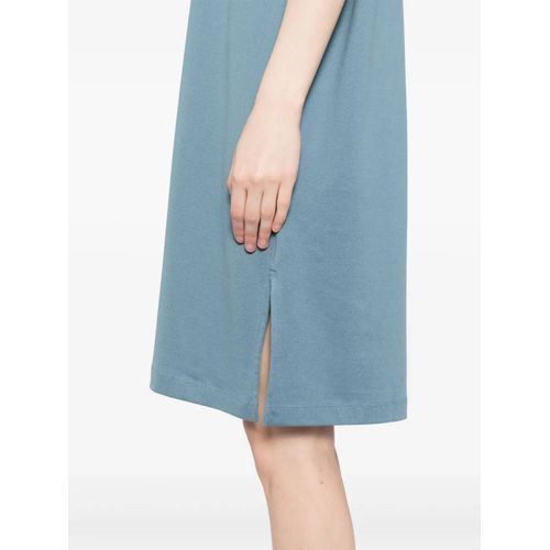 Lacoste Robe En Jersey À Manches Courtes - Bleu