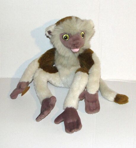 Peluche Singe Zini Lemurien Dinosaure Disney - Doudou Zini Assis Copain D'aladar Jemini