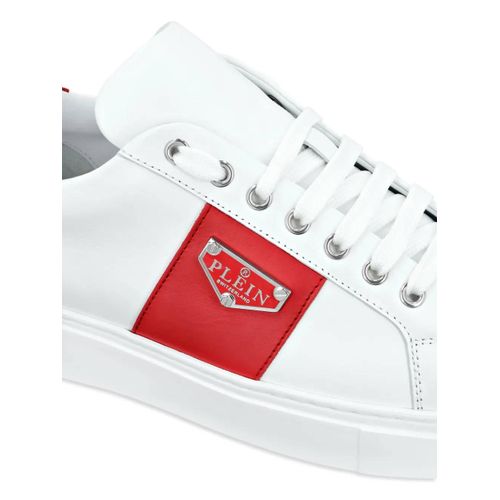 Philipp Plein Baskets À Plaque Logo - Blanc