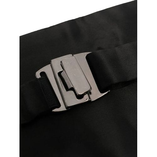 Zegna Ceinture De Smoking Plissée En Soie - Noir