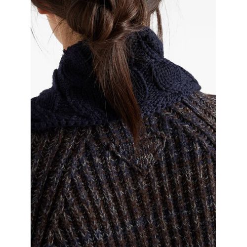 Prada Cardigan À Col Rond - Marron