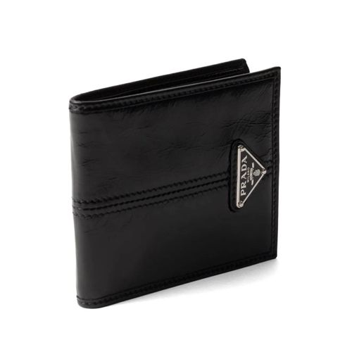 Prada portefeuille en cuir - Noir