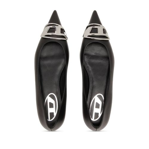Diesel Ballerines D-Venus En Cuir - Noir