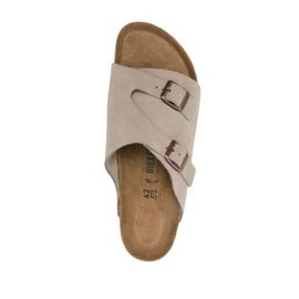 Birkenstock Sandales Zürich En Daim - Tons Neutres