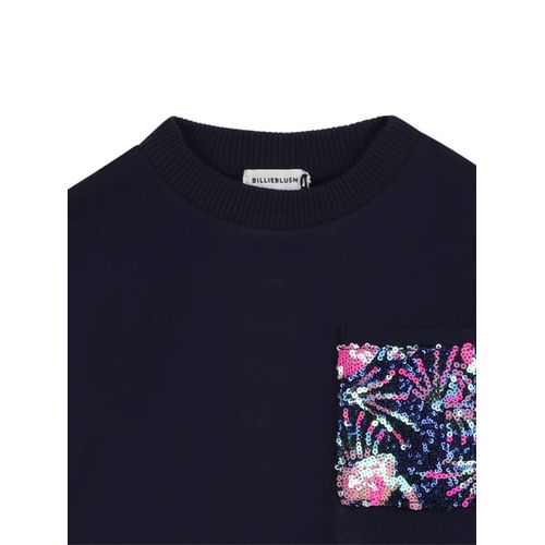 Billieblush Robe À Ornements En Sequins - Bleu