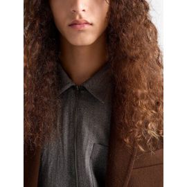 Prada Chemise À Fermeture Zippée - Gris